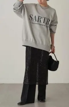 新品【Loungedress】スパンコールスリットスカート　定価¥15,400のサムネイル