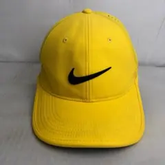 【US古着】NIKE GOLF ナイキゴルフ キャップ 帽子 スウッシュ 黄色