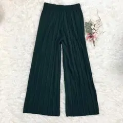 ラダリスタ（L）プリーツパンツ 無地 ノンストレス 着回し力抜群 きれいめ