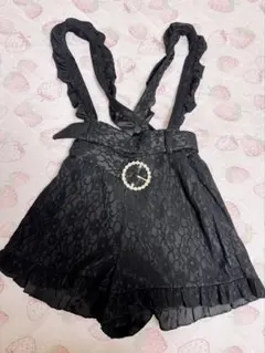 evelyn ジャンスカ ショートパンツ ブラック