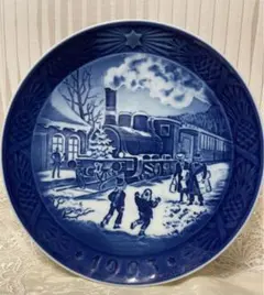 ロイヤルコペンハーゲン イヤープレート1993年　バカラ　刻印あり　中日 ロイヤルコペンハーゲン イヤープレート 1993年 バカラ 刻印あり 中日