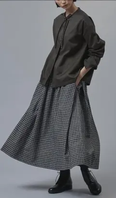 アーツ&サイエンス 美品サイドタックギャザースカート arts&science