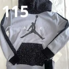 115 ジョーダン パーカー ポケット付き ドット グレー