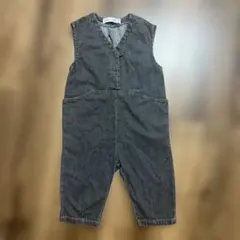 ZARA ベイビー デニムサロペットノースリーブロンパース 12-18 86のサムネイル