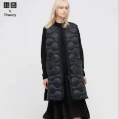 UNIQLO x Theory ウルトラライトダウン　ロングベスト　BLACK