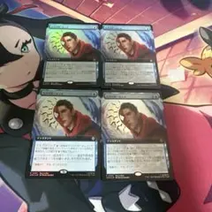 MTGスパイダーマンプロモfoil スパイダーセンス4枚セット
