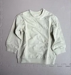 新品未使用　H&M 無地　スウェット　ライトグリーン86cm