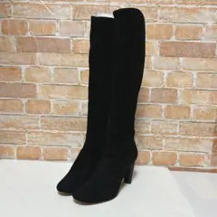 【美品】ANTEPRIMA アンテプリマ ロングブーツ(23)サイドジップ　黒のサムネイル