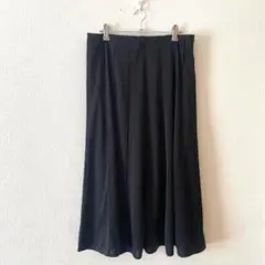 ☆【クロッシー】ロングスカート ピンタック ウエストゴム 裏地有 無地 LL