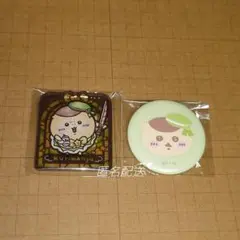 まじかる ちいかわ アクリルバッジ/マット缶バッジ　くりまんじゅうセット