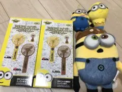 ミニオンズ　ハンディファン　がま口ぬいぐるみ