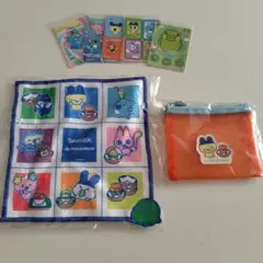 たまごっち　シール　メッシュポーチ　ワッペンタオル　まめっち　くちぱっち