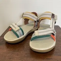 ZARA キッズ サンダル 34 21.5cm カラフル マルチカラー