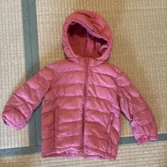 UNIQLO キッズ　ライトウォームパデットパーカー　100 センチ　ピンク
