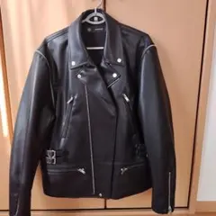 ち様 GU×UNDERCOVER ブラックライダースジャケット XLサイズ