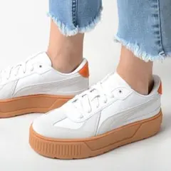 プーマ/カルメン T2/厚底スニーカー/コンビレザー/プラットフォームソール