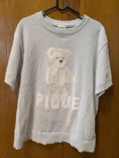 GELATO PIQUE クマ刺繍 半袖 ルームウェア