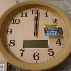 フォルム 温度湿度表示掛時計 30cm