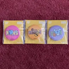 BT21 缶バッチ　3個セット BTS