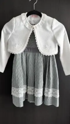 入学式　発表会　120 フォーマルワンピース　ボレロ