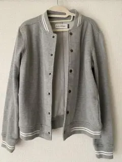 B.L.U.E ビーエルユーイー スタジャン（M）グレー スウェット