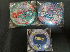 サンリオキラキラBIG缶バッジとたまごっち刺繍缶バッチ