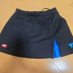 JTTA公認 卓球スコート ブラック×ブルー