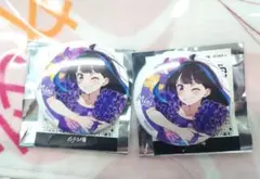 彼女、お借りします かのかり ハワイアンズ 缶バッジ みに 2個セット
