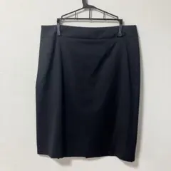 洋服の青山 nline スーツスカート 黒 膝丈