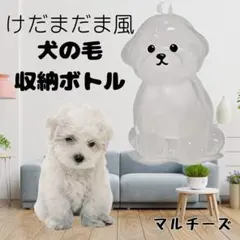 マルチーズ 犬の毛 キーホルダー けだま ケース 収納 ペット マルプー