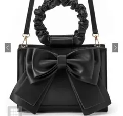 GRL 2Wayギャザーハンドルリボントートバッグ