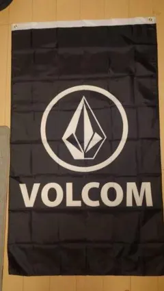 VOLCOM ボルコム 特大フラッグ バナー ブラック90cm×150