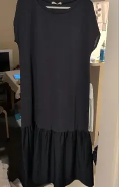 ナチュラルビューティーベーシック 半袖シャツワンピース ロング