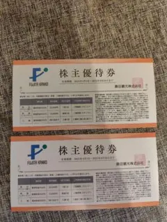 藤田観光株主優待券20枚　宿泊・箱根小涌園ユネッサン・下田海中水族館50％割引券