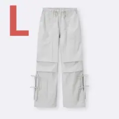 GU テックプルオンパンツ ライトグレー L