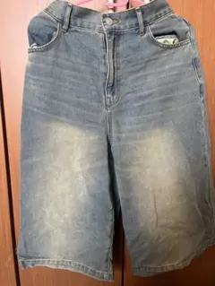 デニムショートパンツ ハイウエスト