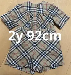 美品バーバリーチルドレン　ロンパース　バーバリーチェック