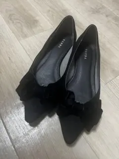 RANDA ベロアリボンパンプスのサムネイル