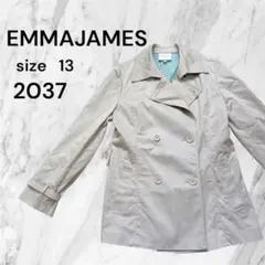 EMMAJAMES トレンチコート ベージュ ダブルボタン 13号　長袖上着のサムネイル