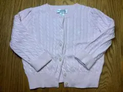 ラルフローレン ピンク ケーブルニット カーディガン　12M