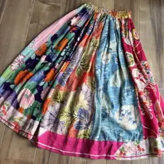美品✨ETRO エトロ パッチワークプリント イージーフレアスカート 38