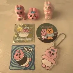 おぱんちゅうさぎ キーホルダー・ステッカーセット 6点