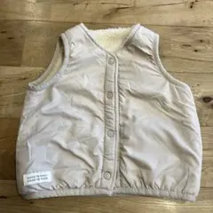 セラフ　リバーシブルベスト　ベージュ　100 裏ボア