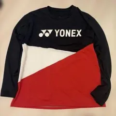 YONEX 長袖Tシャツ JP L 黒/赤/白