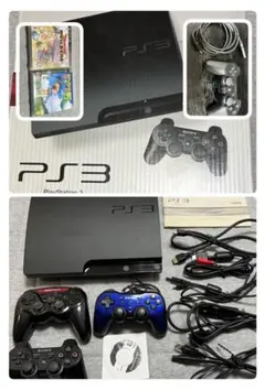 美品！プレステ3 320GB CECH-3000B コントローラー4、ソフト2