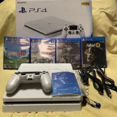 PS4 CUH-2100B （1TB) 本体 ホワイト＋ソフト4本セット