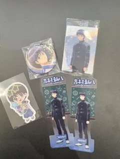 銀魂 志村新八 缶バッジ、しおり、ステッカーセット