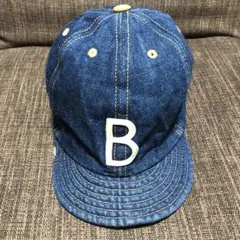 デニム B刺繍 ベースボールキャップ