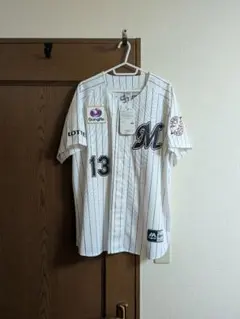 元千葉ロッテマリーンズ #13 平沢選手 ホームユニフォーム サイズL