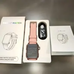 スマートウォッチ 通話機能 大画面 腕時計 運動 健康管理 着信 通知 ピンク